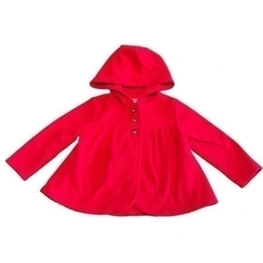 🆕 Carters Red Hooded Sweater 6-9 months baby​